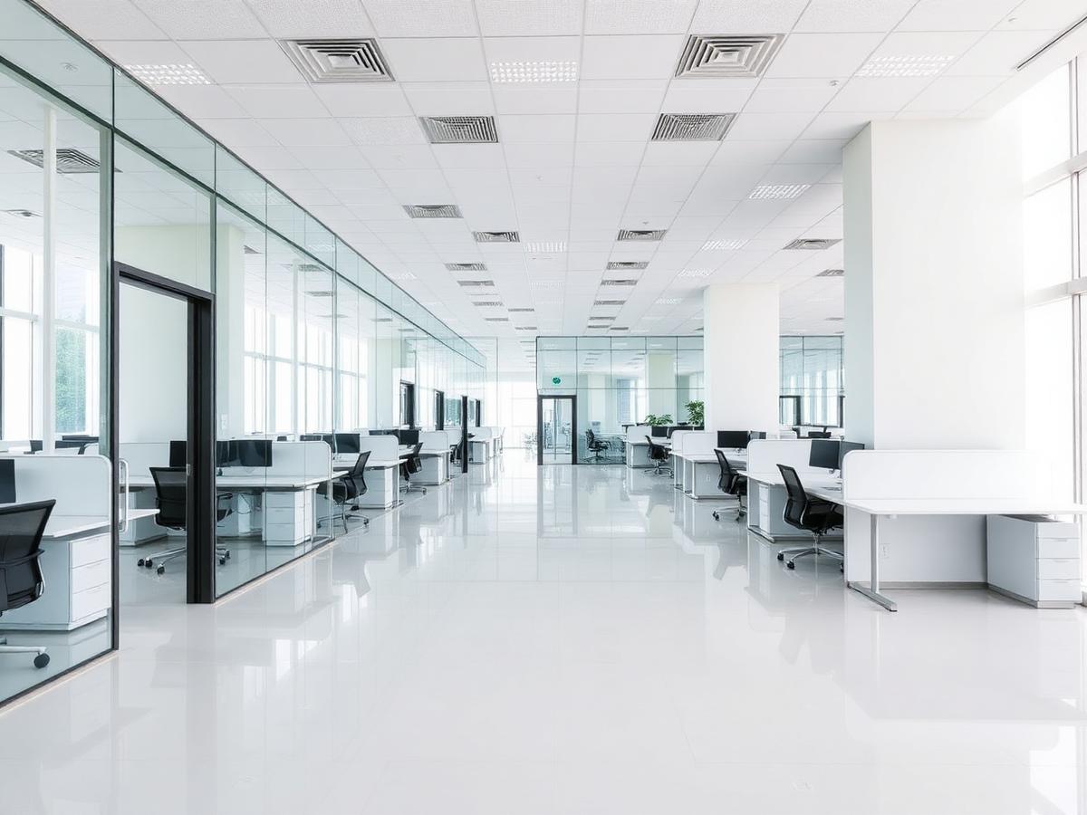 Post-Construction Cleaning in a West Palm Beach commercial facility